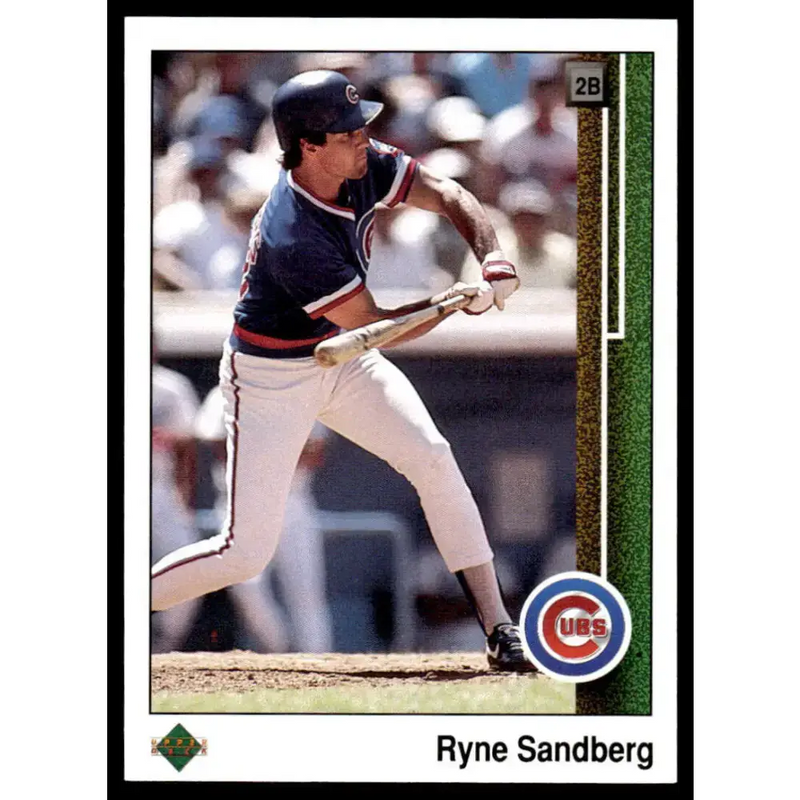 1989 Upper Deck #120 Ryne Sandberg EX Chicago Cubs Baseball Card - Baseball Card Single