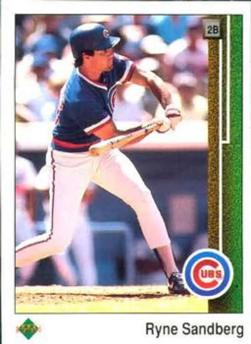 1989 Upper Deck #120 Ryne Sandberg NM-MT Chicago Cubs Baseball Card - Baseball Card Single
