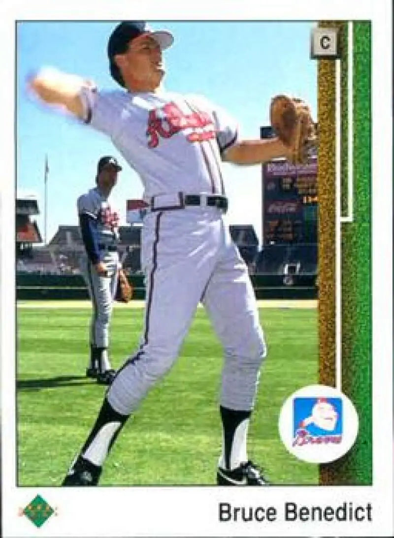 1989 Upper Deck #121 Bruce Benedict NM-MT Atlanta Braves Baseball Card - Baseball Card Single