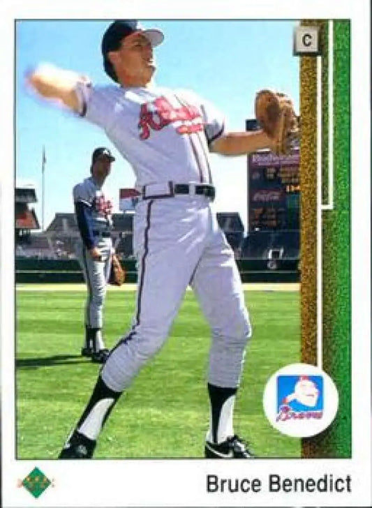 1989 Upper Deck #121 Bruce Benedict NM-MT Atlanta Braves Baseball Card - Baseball Card Single