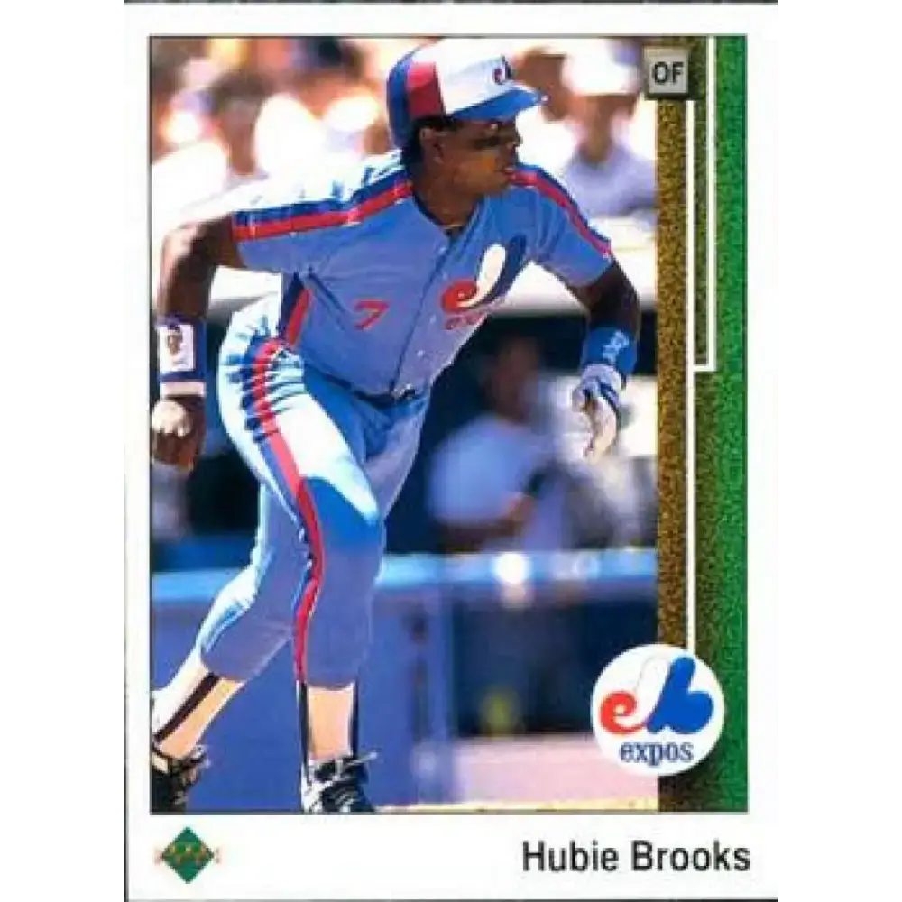 1989 Upper Deck #122 Hubie Brooks NM-MT Montreal Expos Baseball Card - Baseball Card Single