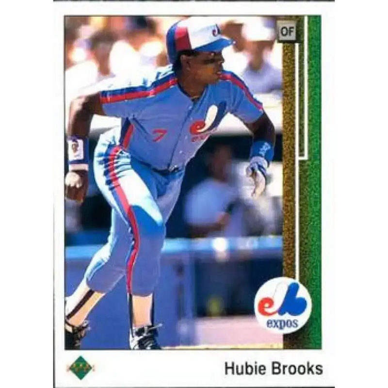 1989 Upper Deck #122 Hubie Brooks NM-MT Montreal Expos Baseball Card - Baseball Card Single