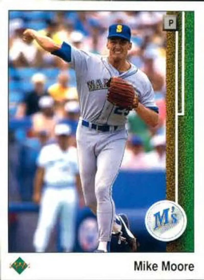 1989 Upper Deck #123 Mike Moore NM-MT Seattle Mariners Baseball Card - Baseball Card Single