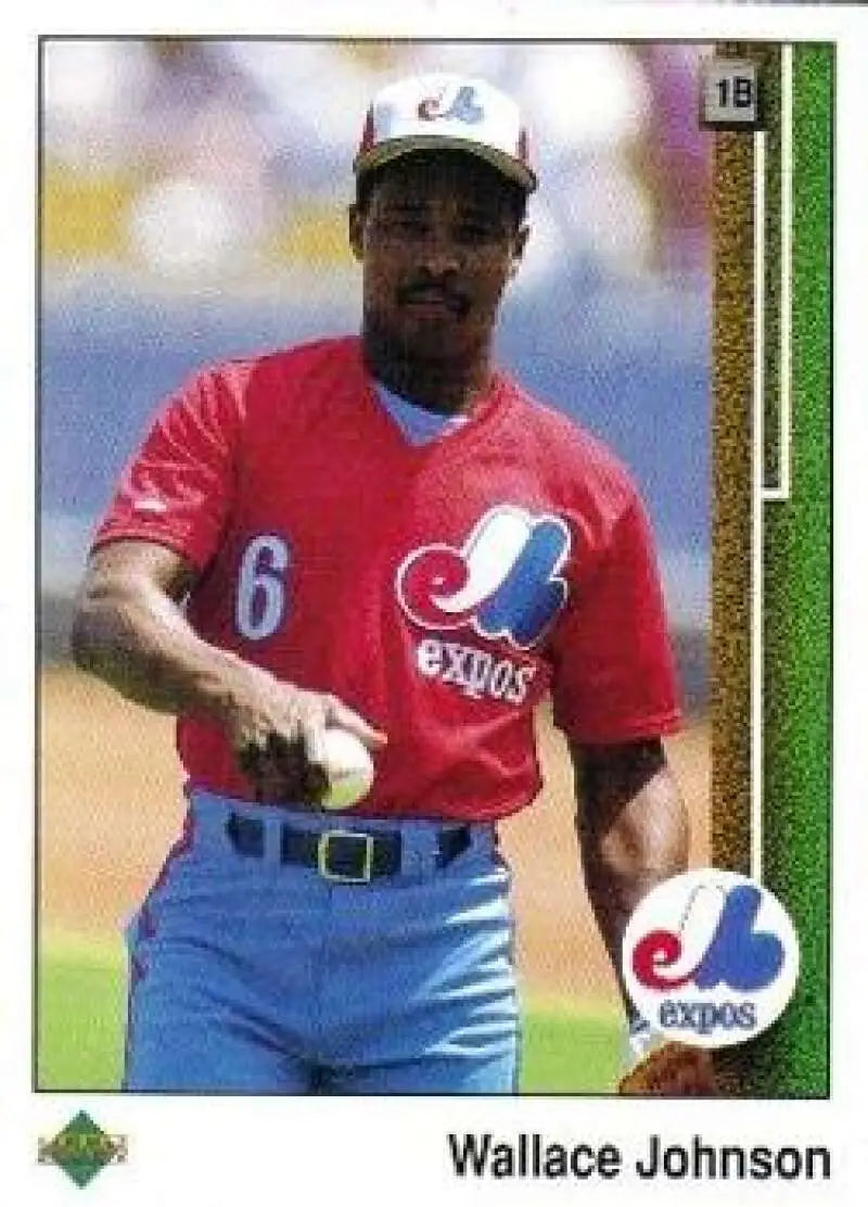 1989 Upper Deck #124 Walt Johnson NM-MT Montreal Expos Baseball Card - Baseball Card Single