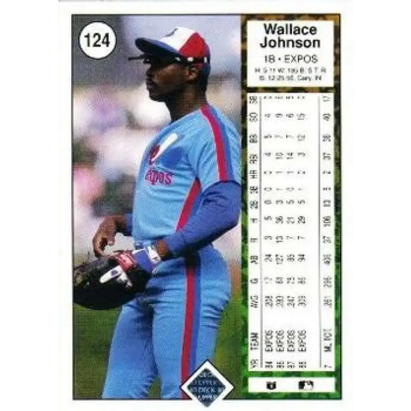 1989 Upper Deck #124 Walt Johnson NM-MT Montreal Expos Baseball Card - Baseball Card Single