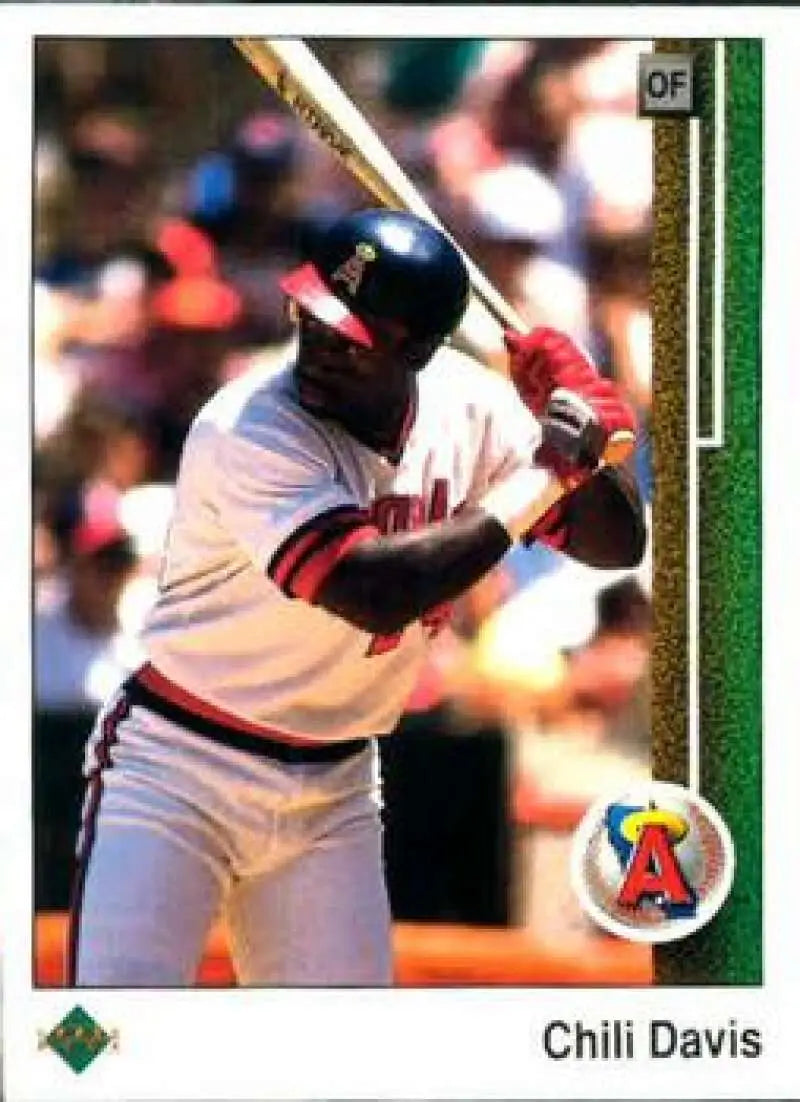 1989 Upper Deck #126 Chili Davis NM-MT California Angels Baseball Card - Baseball Card Single