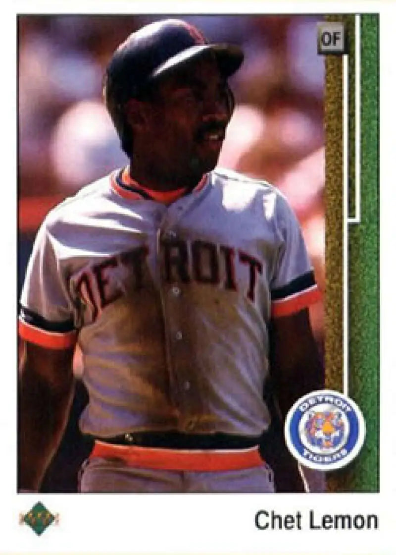 1989 Upper Deck #128 Chet Lemon NM-MT Detroit Tigers Baseball Card - Baseball Card Single