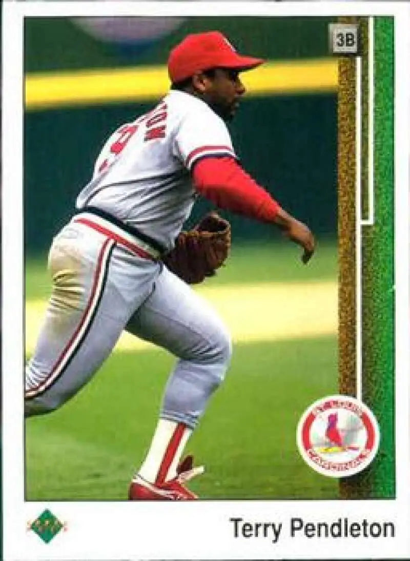 1989 Upper Deck #131 Terry Pendleton NM-MT St. Louis Cardinals Baseball Card - Baseball Card Single