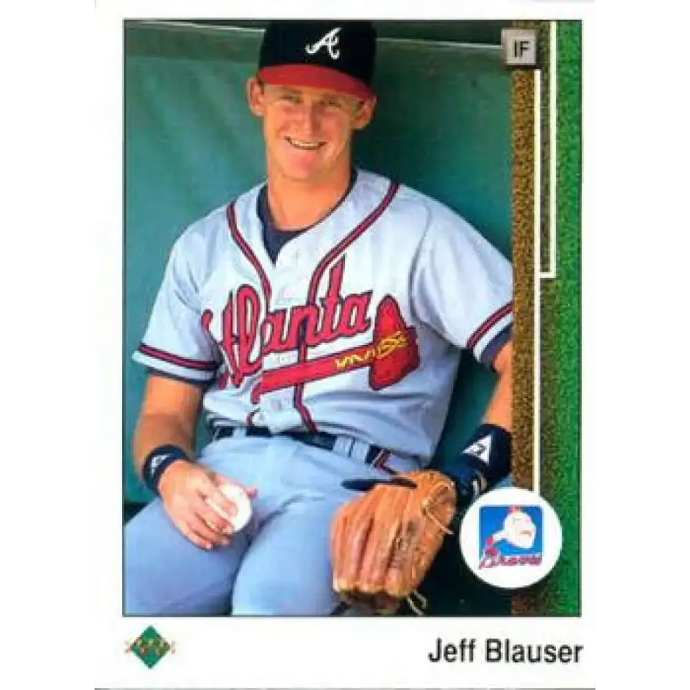 1989 Upper Deck #132 Jeff Blauser NM-MT Atlanta Braves Baseball Card - Baseball Card Single