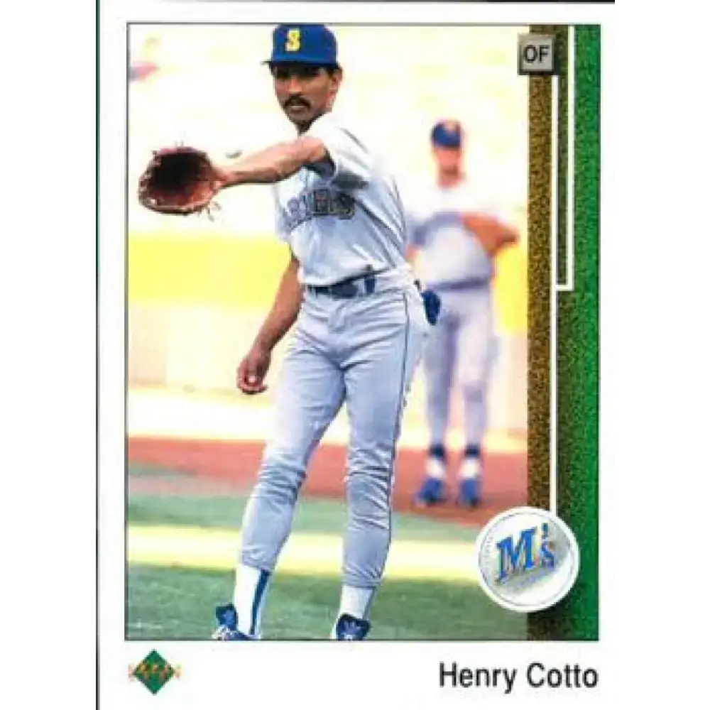 1989 Upper Deck #134 Henry Cotto NM-MT Seattle Mariners Baseball Card - Baseball Card Single