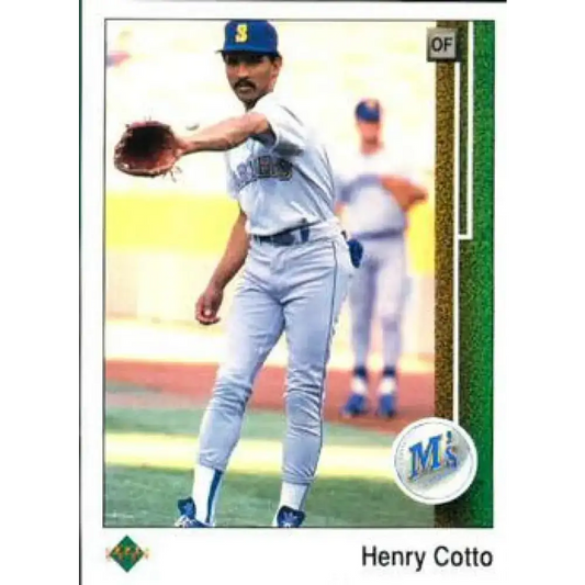 1989 Upper Deck #134 Henry Cotto NM-MT Seattle Mariners Baseball Card - Baseball Card Single