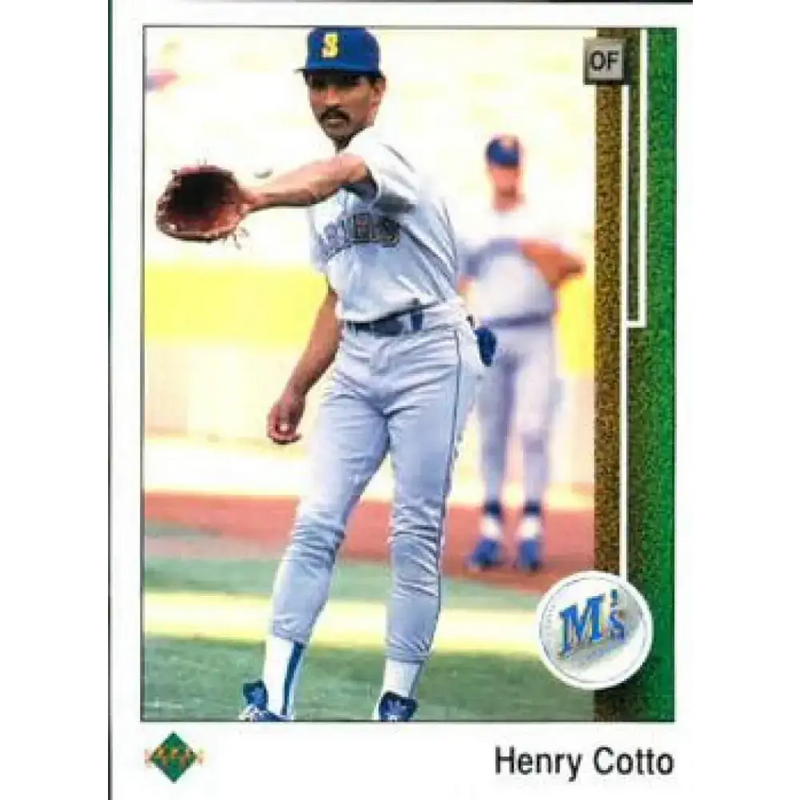 1989 Upper Deck #134 Henry Cotto NM-MT Seattle Mariners Baseball Card - Baseball Card Single