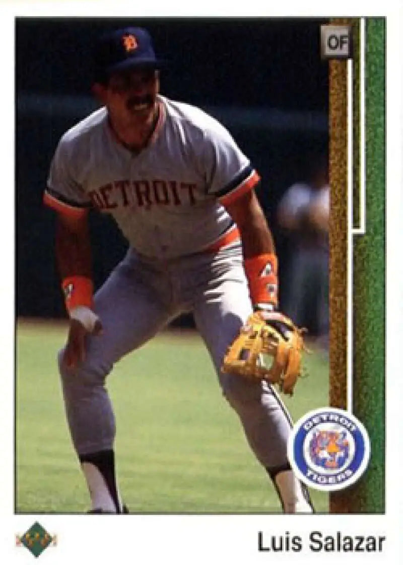 1989 Upper Deck #136 Luis Salazar NM-MT Detroit Tigers Baseball Card - Baseball Card Single