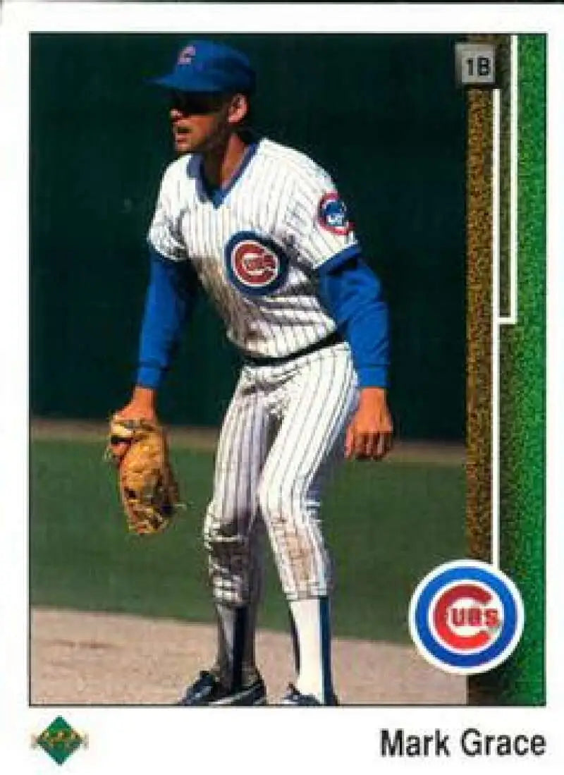 1989 Upper Deck #140 Mark Grace NM-MT Chicago Cubs Baseball Card - Baseball Card Single