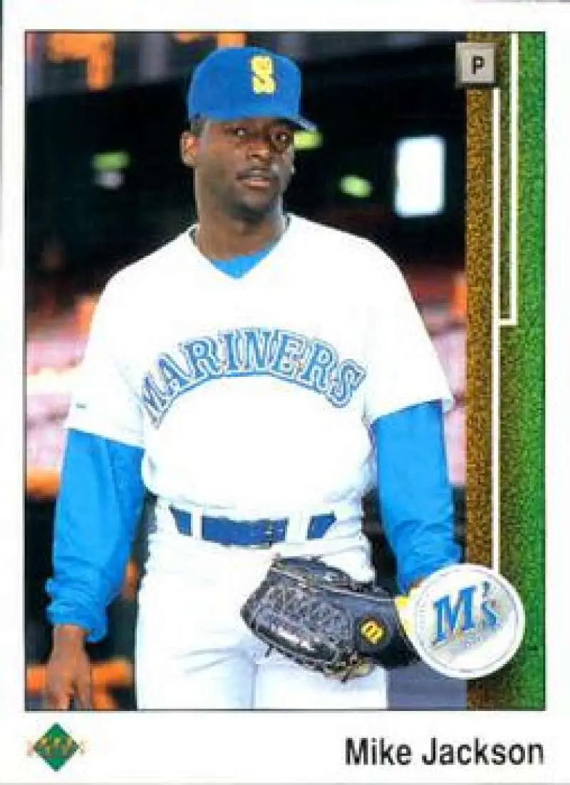 1989 Upper Deck #142 Mike Jackson NM-MT Seattle Mariners Baseball Card - Baseball Card Single