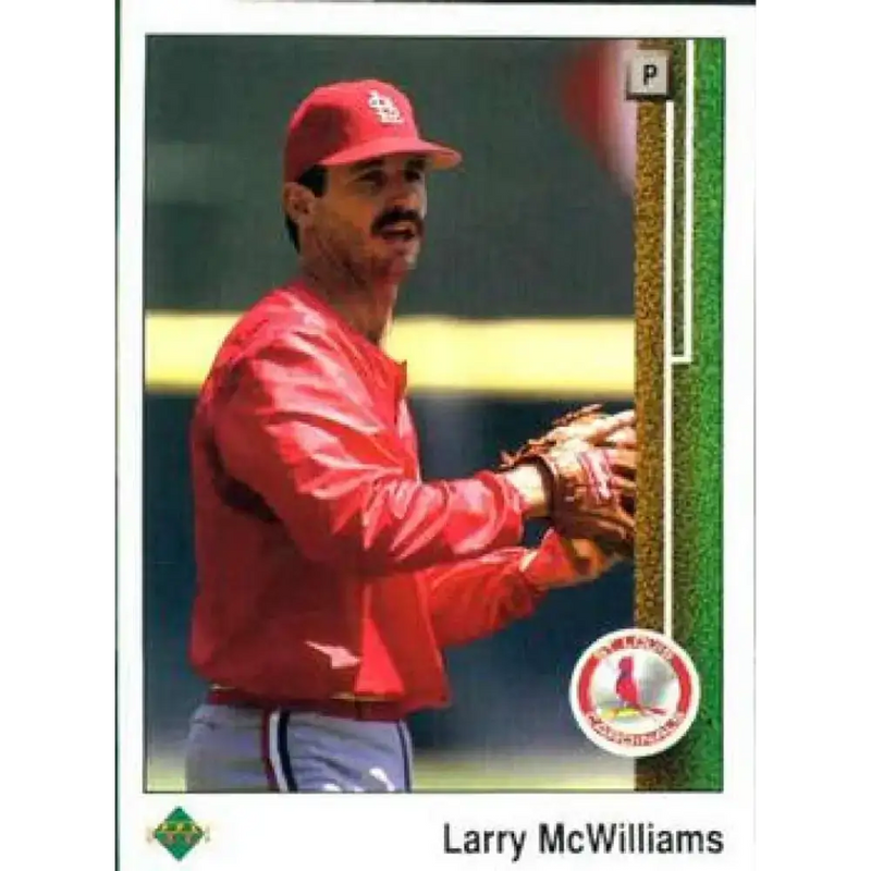 1989 Upper Deck #143 Larry McWilliams NM-MT St. Louis Cardinals Baseball Card - Baseball Card Single
