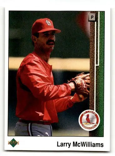 1989 Upper Deck Larry McWilliams baseball card with original gloss from St. Louis Cardinals