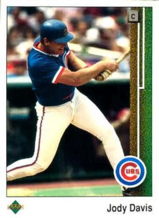 1989 Upper Deck #148 Jody Davis NM-MT Chicago Cubs Baseball Card - Baseball Card Single