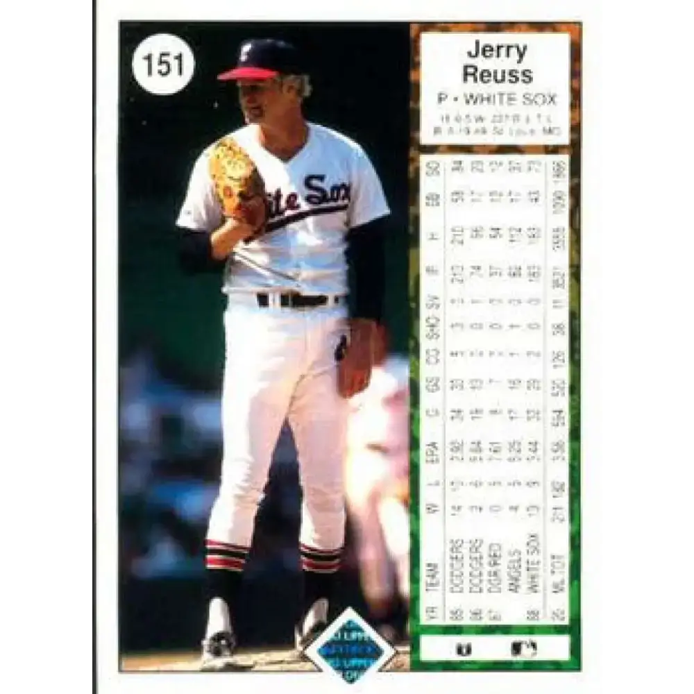 1989 Upper Deck #151 Jerry Reuss NM-MT Chicago White Sox Baseball Card - Baseball Card Single