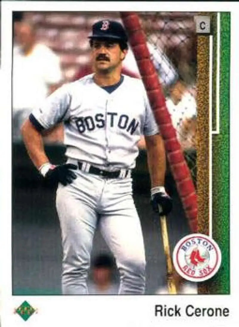 1989 Upper Deck #152 Rick Cerone NM-MT Boston Red Sox Baseball Card - Baseball Card Single