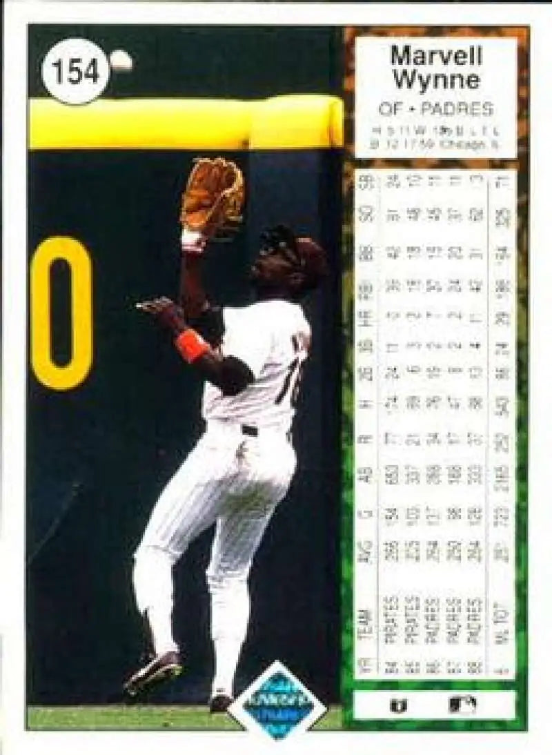 1989 Upper Deck #154 Marvell Wynne NM-MT San Diego Padres Baseball Card - Baseball Card Single