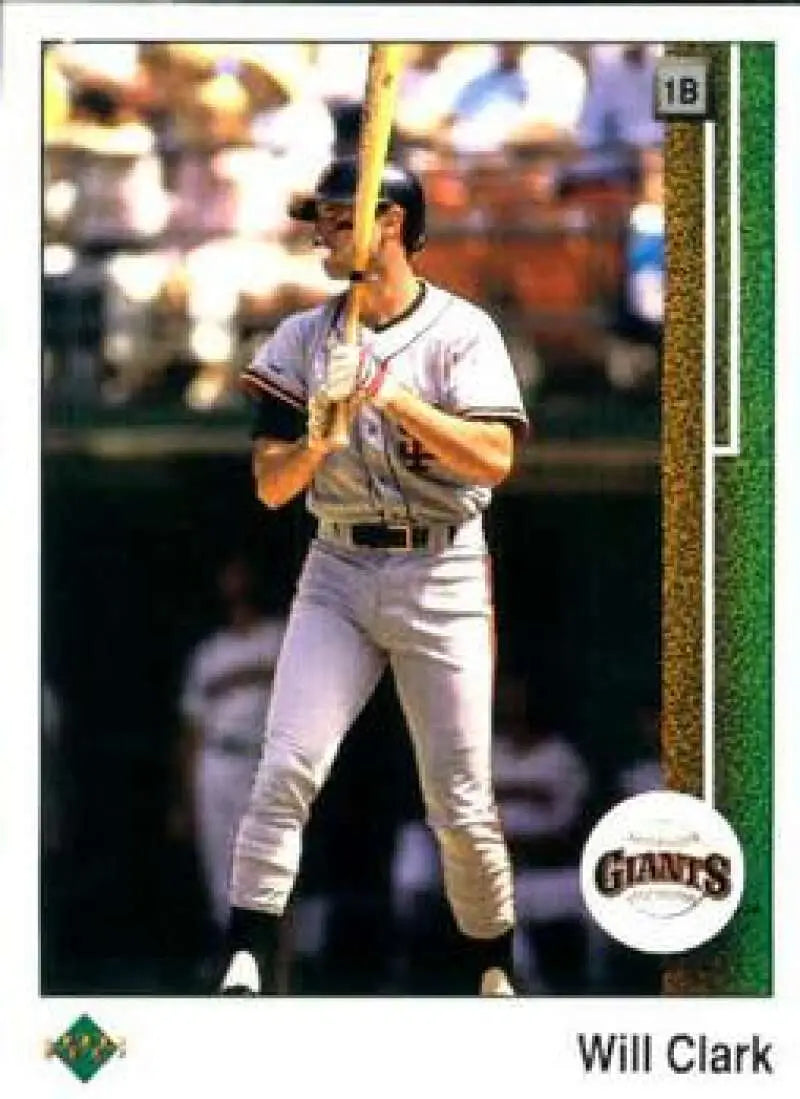 1989 Upper Deck #155 Will Clark NM-MT San Francisco Giants Baseball Card - Baseball Card Single