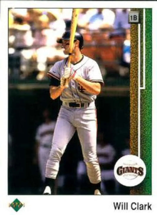 1989 Upper Deck #155 Will Clark NM-MT San Francisco Giants Baseball Card - Baseball Card Single