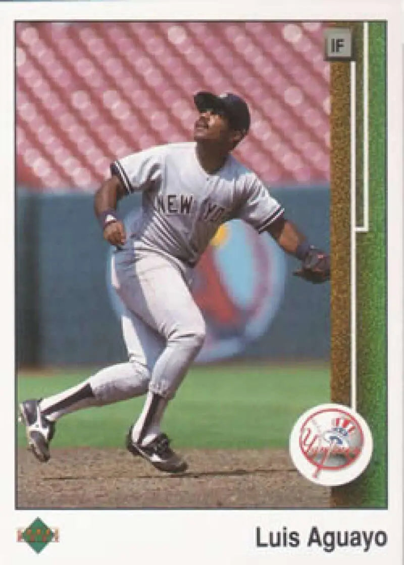 1989 Upper Deck #156 Luis Aguayo NM-MT New York Yankees Baseball Card - Baseball Card Single
