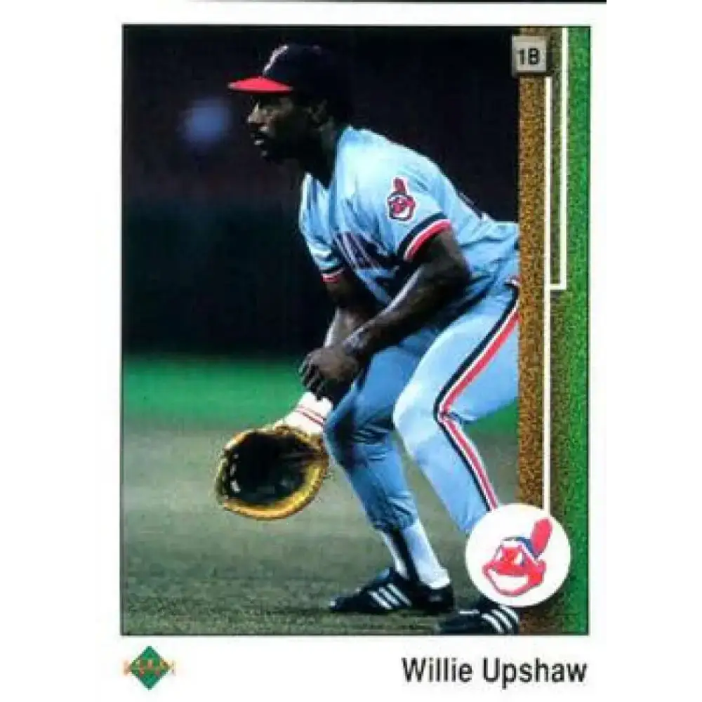 1989 Upper Deck #157 Willie Upshaw NM-MT Cleveland Indians Baseball Card - Baseball Card Single