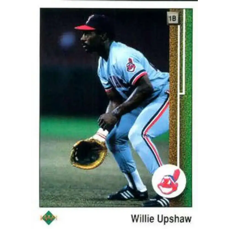 1989 Upper Deck #157 Willie Upshaw NM-MT Cleveland Indians Baseball Card - Baseball Card Single