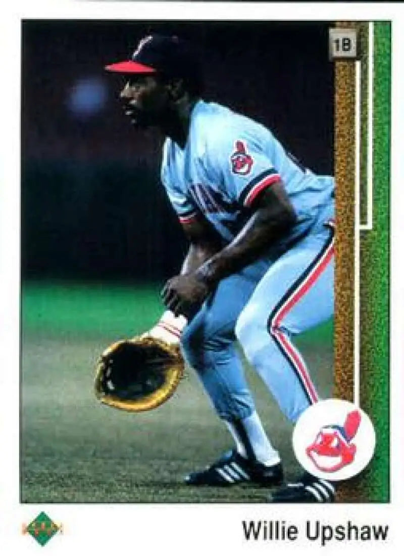1989 Upper Deck #157 Willie Upshaw NM-MT Cleveland Indians Baseball Card - Baseball Card Single