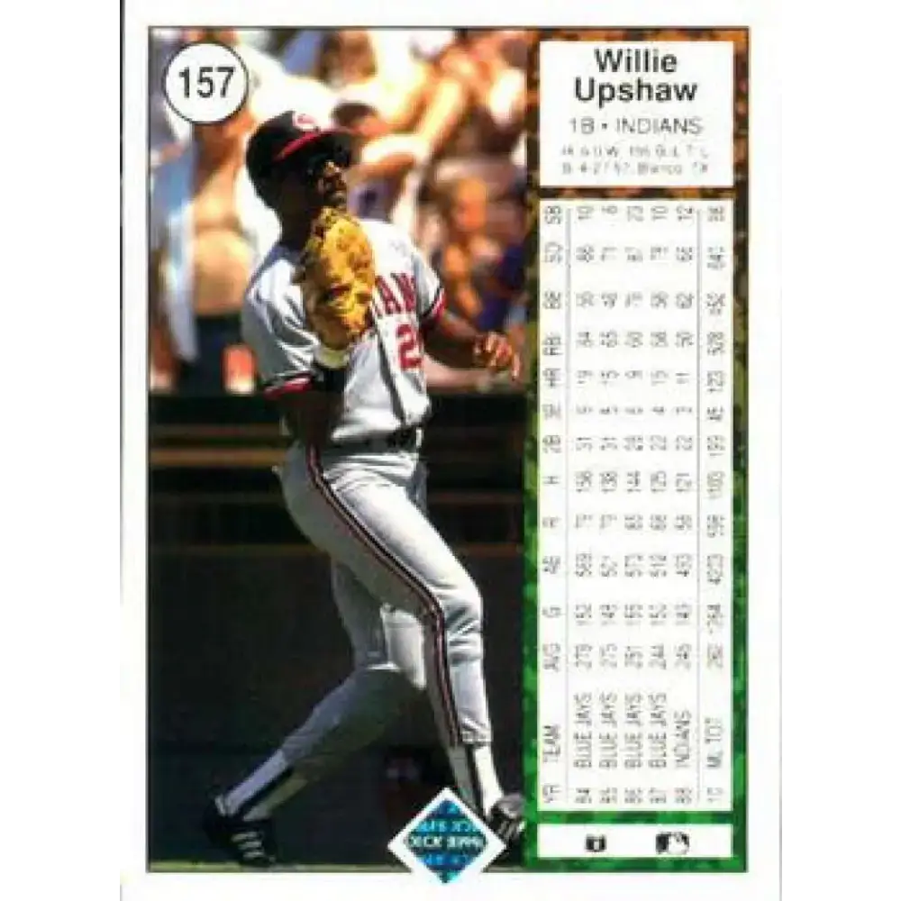 1989 Upper Deck #157 Willie Upshaw NM-MT Cleveland Indians Baseball Card - Baseball Card Single