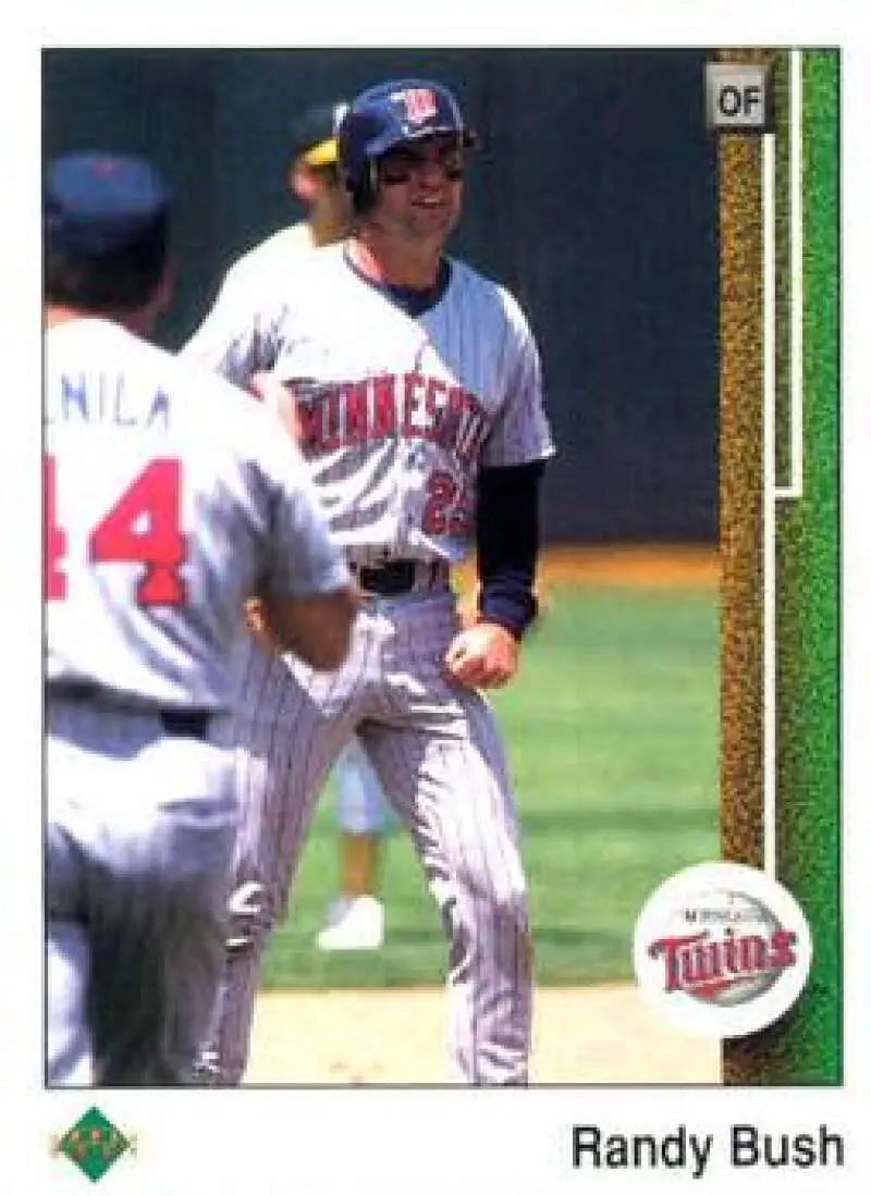 1989 Upper Deck #158 Randy Bush NM-MT Minnesota Twins Baseball Card - Baseball Card Single