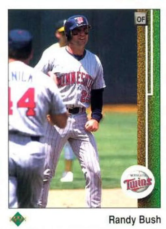 1989 Upper Deck #158 Randy Bush NM-MT Minnesota Twins Baseball Card - Baseball Card Single