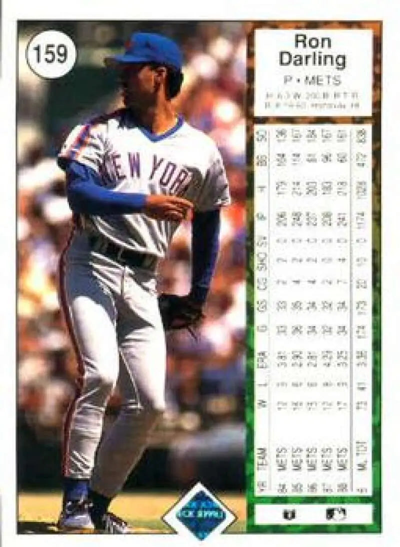 1989 Upper Deck #159 Ron Darling NM-MT New York Mets Baseball Card - Baseball Card Single