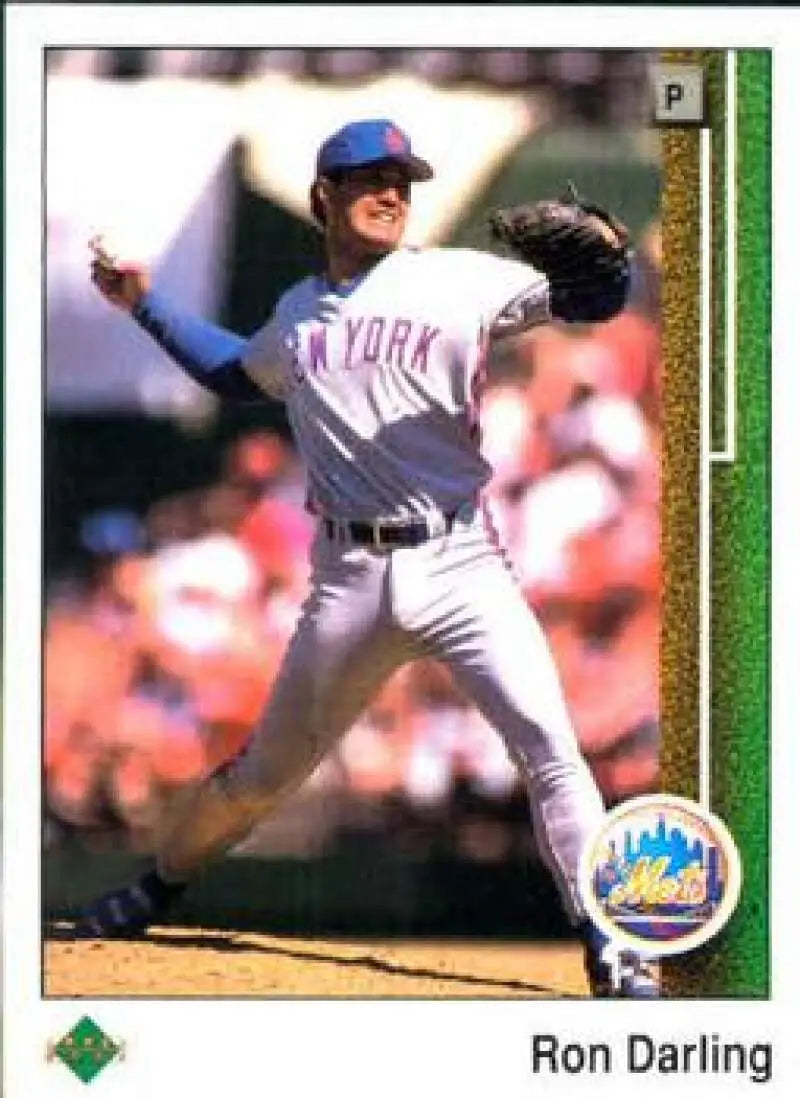 1989 Upper Deck #159 Ron Darling NM-MT New York Mets Baseball Card - Baseball Card Single