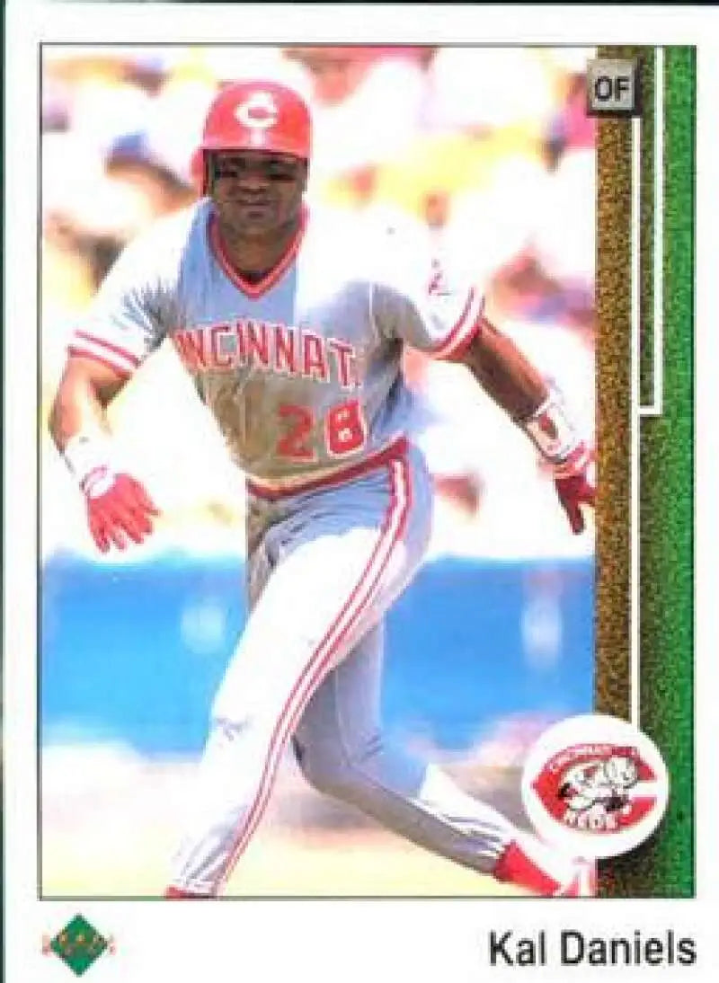 1989 Upper Deck #160 Kal Daniels NM-MT Cincinnati Reds Baseball Card - Baseball Card Single