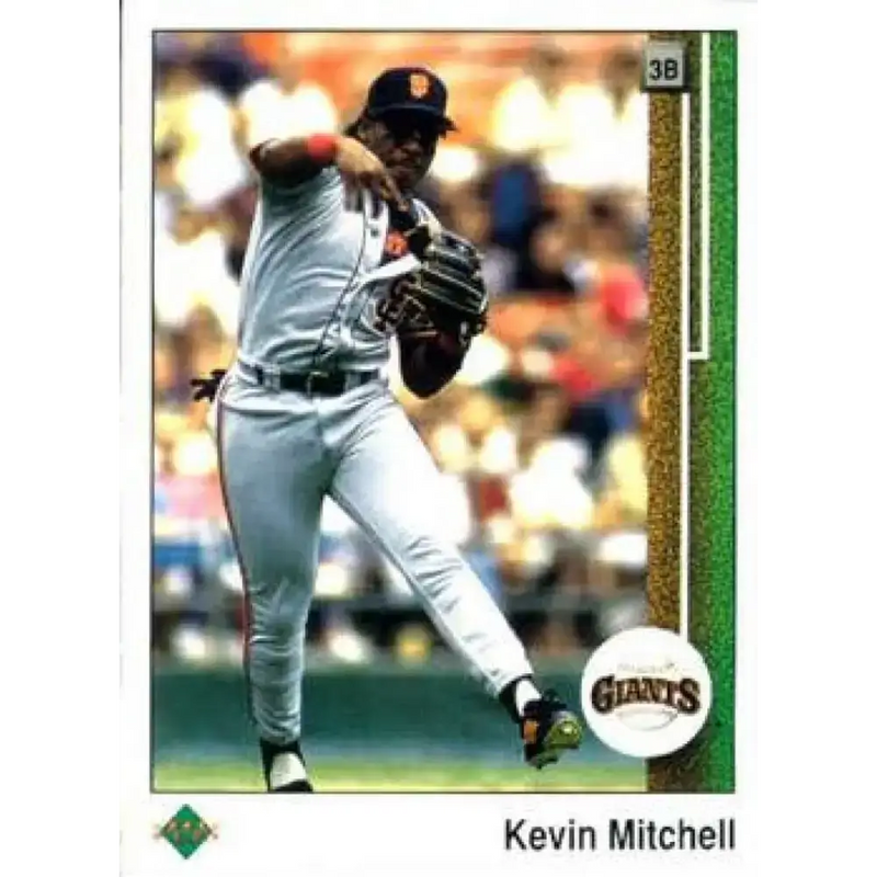1989 Upper Deck #163 Kevin Mitchell UER NM-MT San Francisco Giants Baseball Card - Baseball Card Single