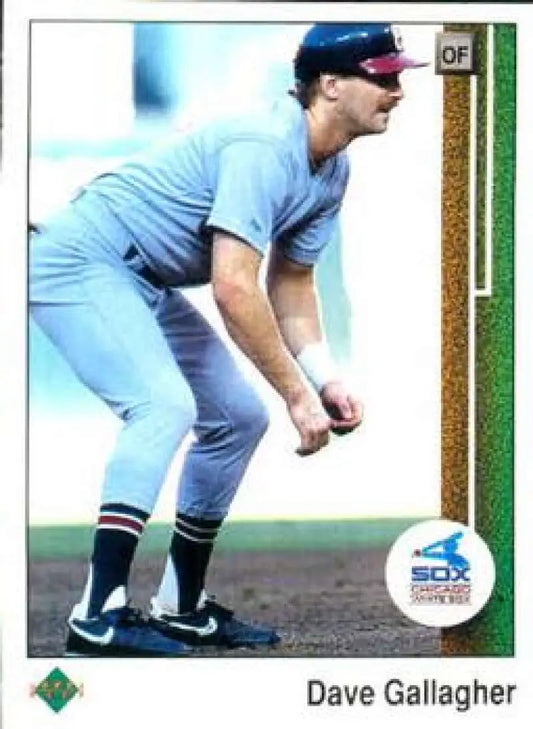 1989 Upper Deck #164 Dave Gallagher NM-MT RC Rookie Chicago White Sox Baseball Card - Baseball Card Single