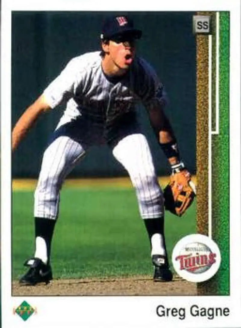 1989 Upper Deck #166 Greg Gagne NM-MT Minnesota Twins Baseball Card - Baseball Card Single