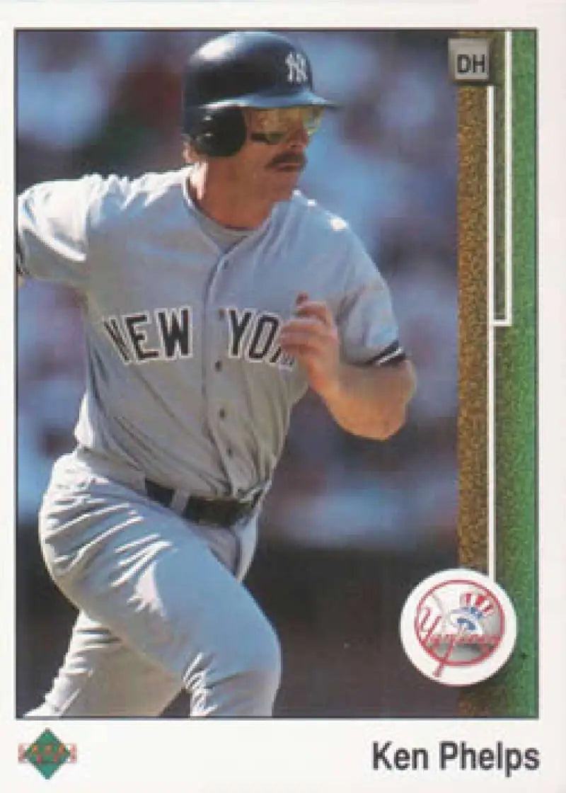 1989 Upper Deck #167 Ken Phelps NM-MT New York Yankees Baseball Card - Baseball Card Single