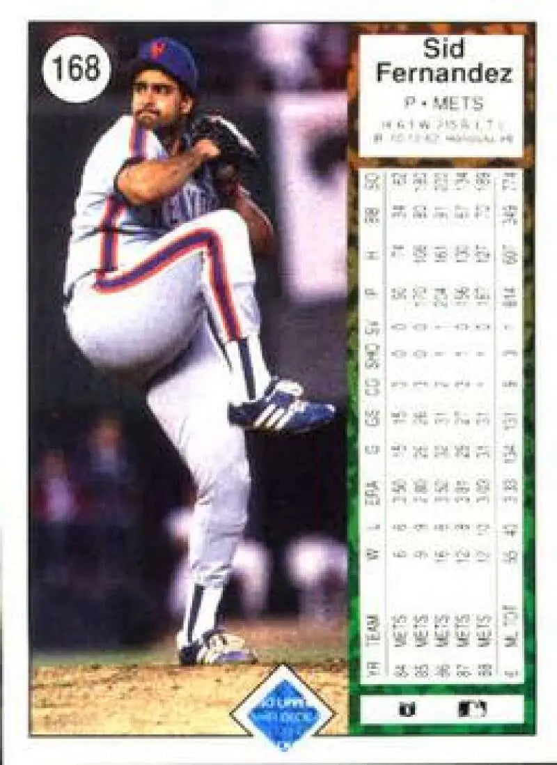1989 Upper Deck #168 Sid Fernandez NM-MT New York Mets Baseball Card - Baseball Card Single