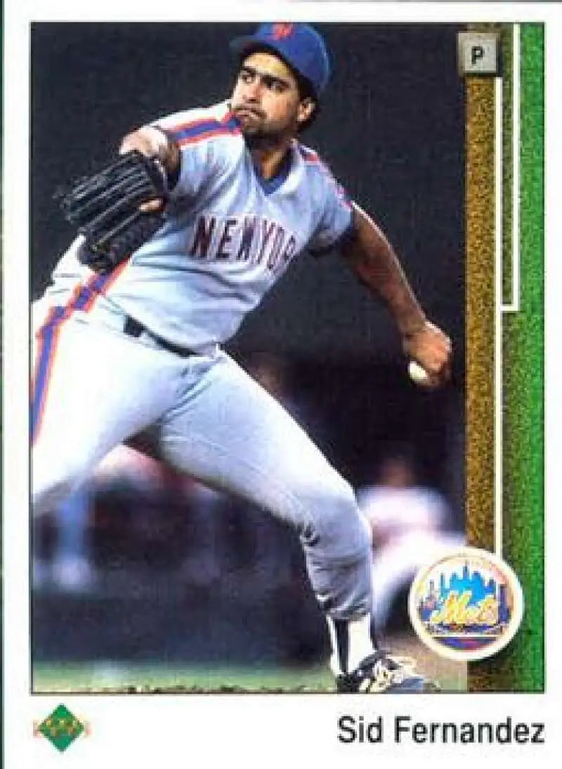1989 Upper Deck #168 Sid Fernandez NM-MT New York Mets Baseball Card - Baseball Card Single
