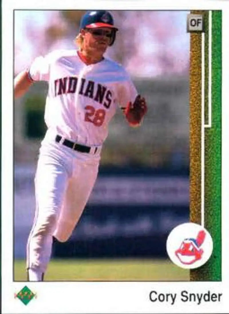 1989 Upper Deck #170 Cory Snyder NM-MT Cleveland Indians Baseball Card - Baseball Card Single