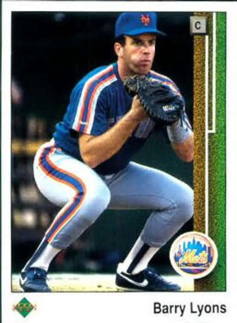 1989 Upper Deck #176 Barry Lyons NM-MT New York Mets Baseball Card - Baseball Card Single