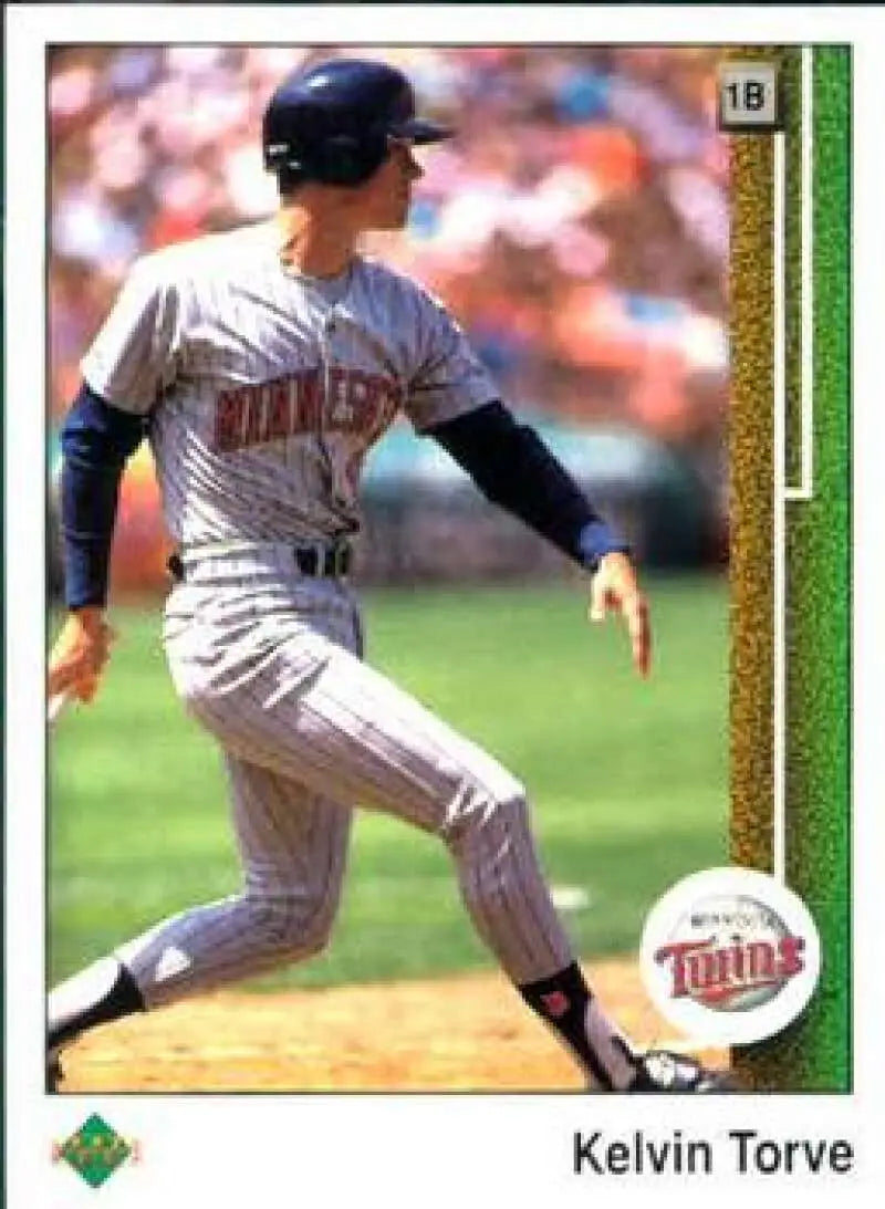 1989 Upper Deck #177 Kelvin Torve NM-MT Minnesota Twins Baseball Card - Baseball Card Single