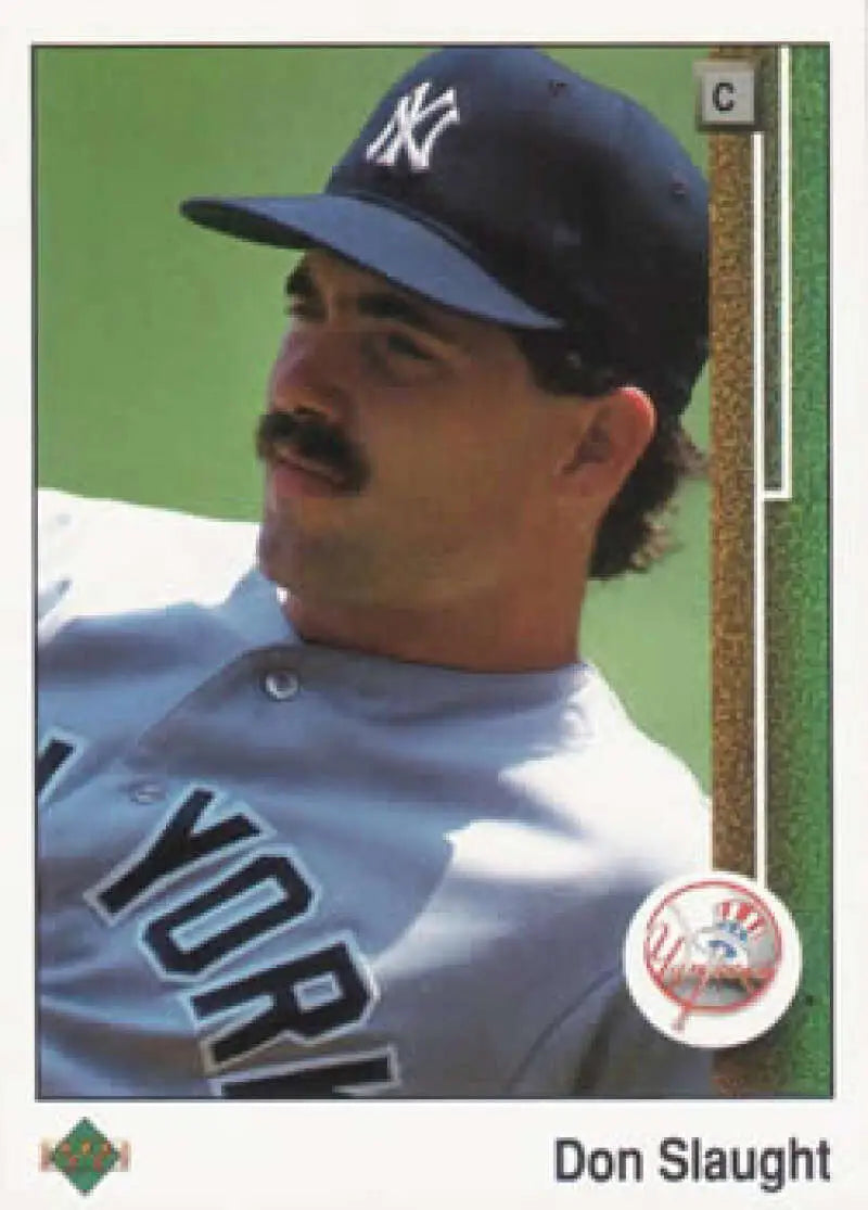 1989 Upper Deck #178 Don Slaught NM-MT New York Yankees Baseball Card - Baseball Card Single