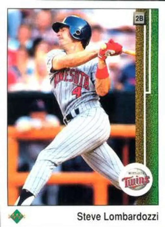 1989 Upper Deck #179 Steve Lombardozzi NM-MT Minnesota Twins Baseball Card - Baseball Card Single