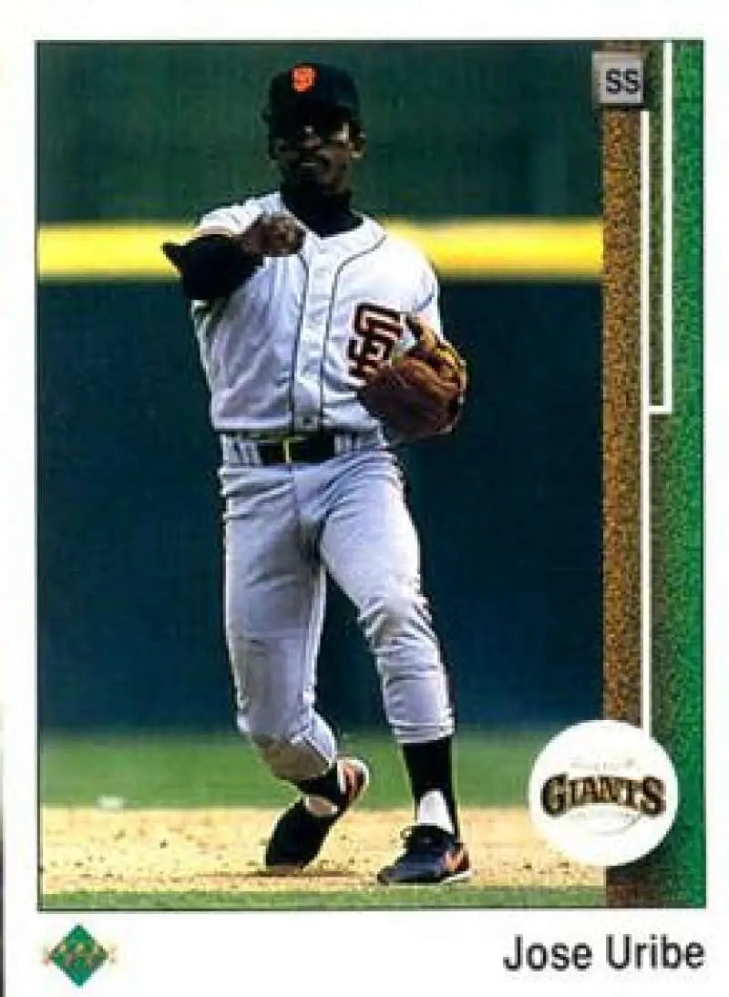 1989 Upper Deck #181 Jose Uribe NM-MT San Francisco Giants Baseball Card - Baseball Card Single