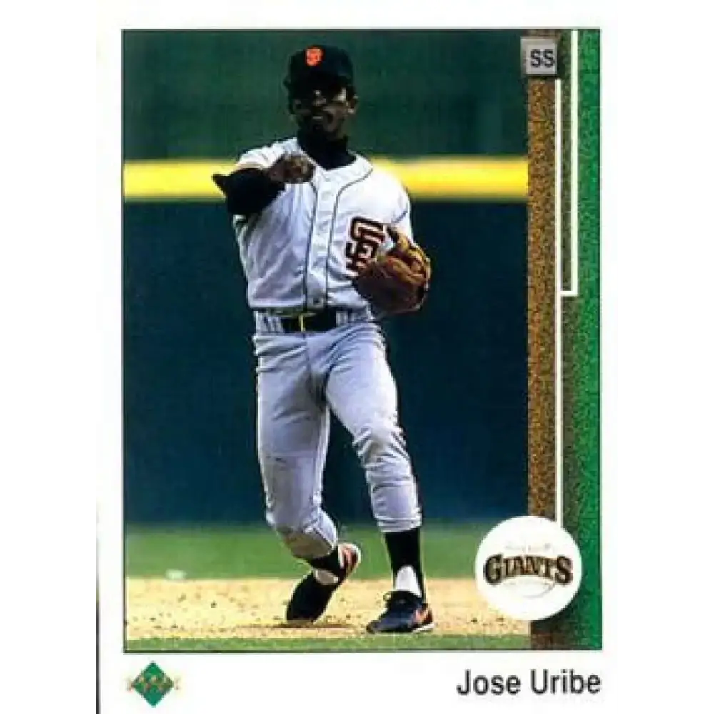 1989 Upper Deck #181 Jose Uribe NM-MT San Francisco Giants Baseball Card - Baseball Card Single